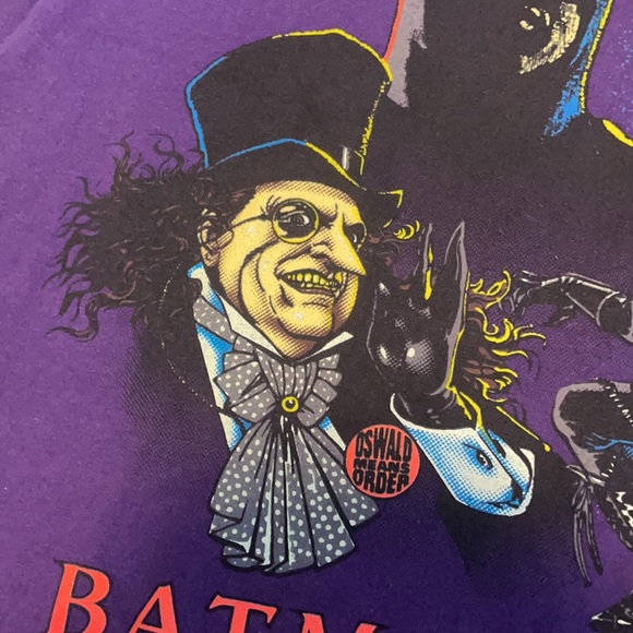 Batman Returns Catwoman Penguin Vintage T-shirt L - Picture 5 of 5
